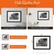 iFrame 18” x 22” Black Framed Chicago City Wrigley Field Framed Art Work For Wall Decor With Photo Mat | Chi Town Skyline Wall Art | Black And White Picture Wall Art Decor